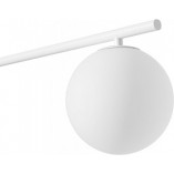 Lampa sufitowa 2 szklane kule Suguri CL 90cm biała Ummo