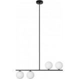 Lampa sufitowa 4 szklane kule Suguri AXL 90cm biało-czarna Ummo