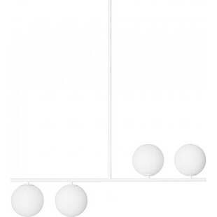 Lampa sufitowa 4 szklane kule Suguri AXL 90cm biała Ummo
