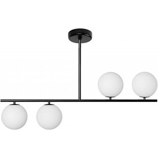 Lampa sufitowa 4 szklane kule Suguri AS 90cm biało-czarna Ummo