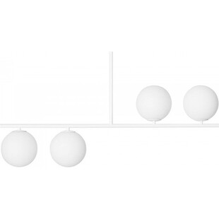 Lampa sufitowa 4 szklane kule Suguri AS 90cm biała Ummo