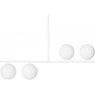 Lampa sufitowa 4 szklane kule Suguri AM 90cm biała Ummo