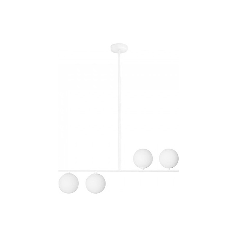 Lampa sufitowa 4 szklane kule Suguri AL 90cm biała Ummo