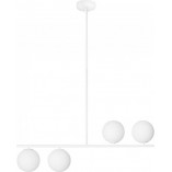 Lampa sufitowa 4 szklane kule Suguri AL 90cm biała Ummo