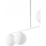 Lampa sufitowa 4 szklane kule Suguri AL 90cm biała Ummo