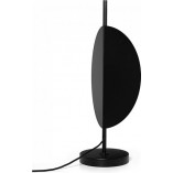 Lampa designerska na szafkę nocną Sallo czarna Ummo