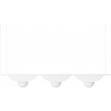 Lampa wisząca designerska potrójna Sallo C 150cm biała Ummo