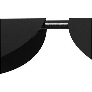 Lampa wisząca designerska podwójna Sallo B 105cm czarna Ummo