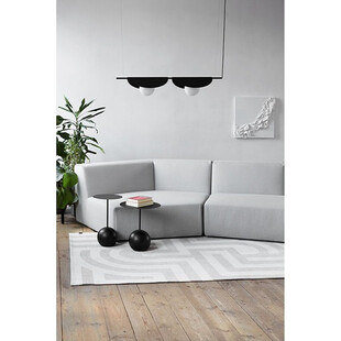 Lampa wisząca Sallo B | Designerska lampa podwójna czarna Ummo
