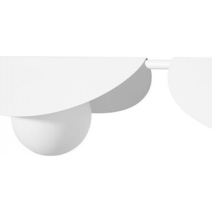 Lampa wisząca designerska podwójna Sallo B 105cm biała Ummo