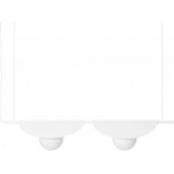 Lampa Wisząca Sallo B | Biała, Szkło, Design Ummo