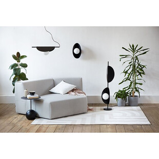 Lampa Wisząca Sallo A 60cm Czarna Ummo - Designerski Blask
