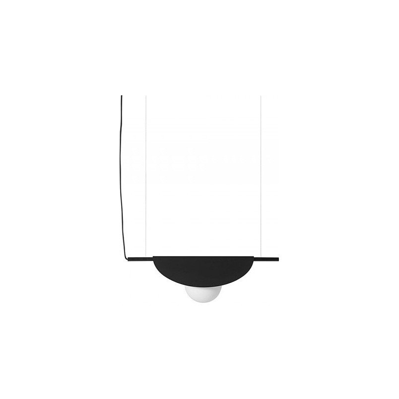 Lampa Wisząca Sallo A 60cm Czarna Ummo - Designerski Blask