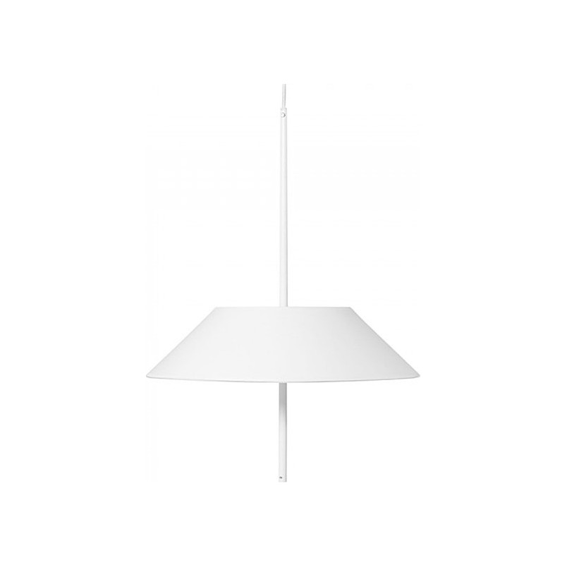 Lampa wisząca designerska z abażurem Sakosi 50cm biała Ummo