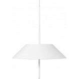 Lampa wisząca designerska z abażurem Sakosi 50cm biała Ummo