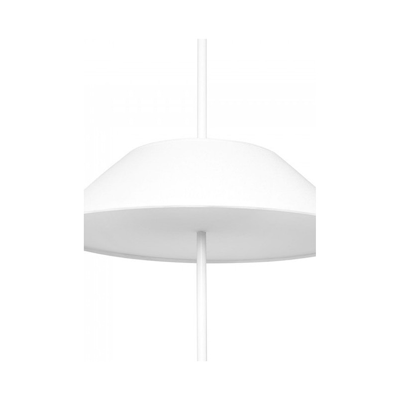 Lampa wisząca designerska z abażurem Sakosi 40cm biała Ummo