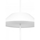 Lampa wisząca designerska z abażurem Sakosi 40cm biała Ummo