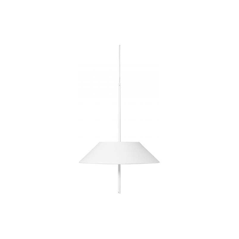 Lampa wisząca designerska z abażurem Sakosi 40cm biała Ummo