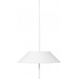 Lampa wisząca designerska z abażurem Sakosi 40cm biała Ummo