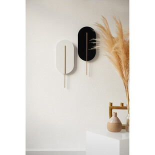 Kinkiet biało-mosiężny Ummo Rokke - Elegancki design