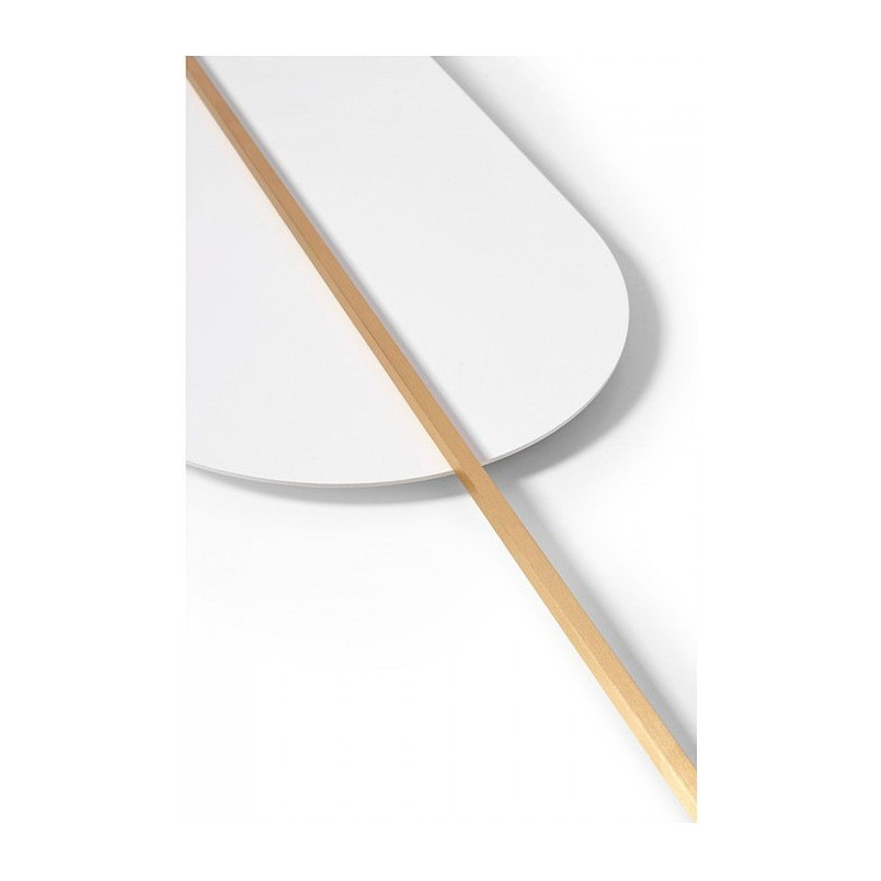 Kinkiet biało-mosiężny Ummo Rokke - Elegancki design