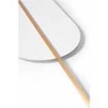 Kinkiet biało-mosiężny Ummo Rokke - Elegancki design