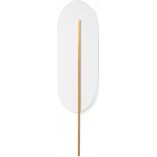 Kinkiet biało-mosiężny Ummo Rokke - Elegancki design