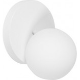 Kinkiet szklany kula biały Ummo Refa 20cm - Sklep Lamp