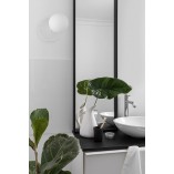Kinkiet szklany kula biały Ummo Refa 20cm - Sklep Lamp