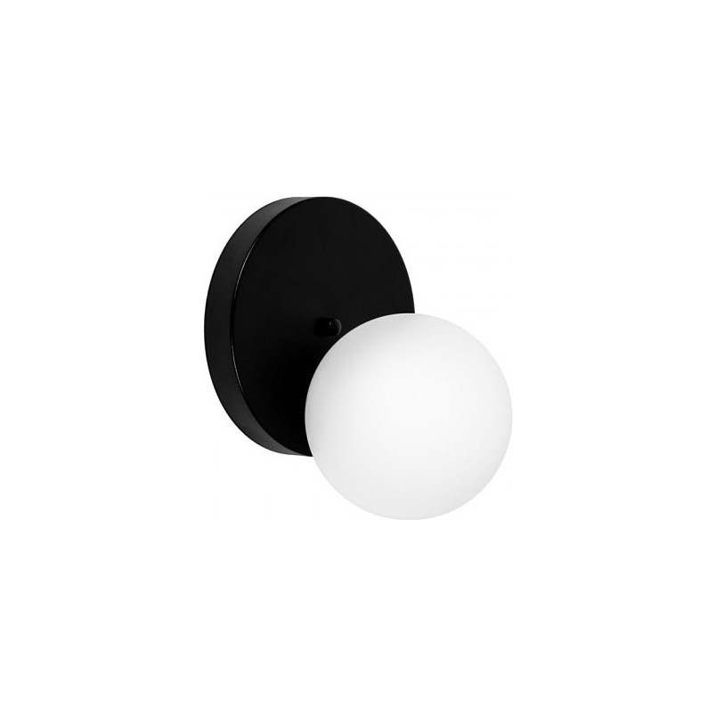 Kinkiet szklany kula Refa 20cm biało-czarny | Sklep Ummo
