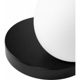 Kinkiet szklany kula Refa 20cm biało-czarny | Sklep Ummo