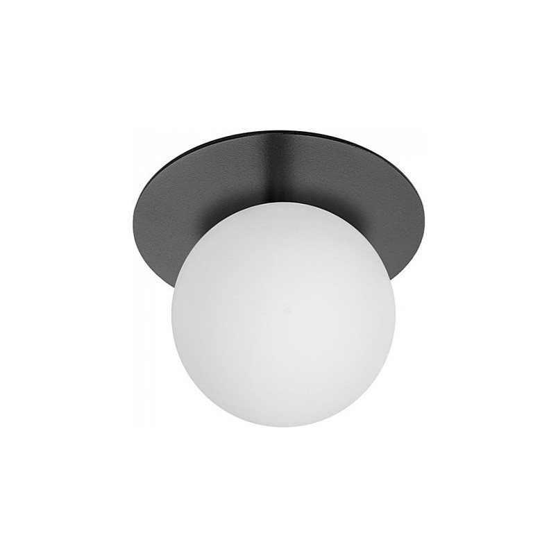 Plafon szklana kula Borra 15cm biało-czarny Ummo