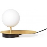 Lampa stołowa szklana Ummo Hanea ST - Biało-złota | Kup online