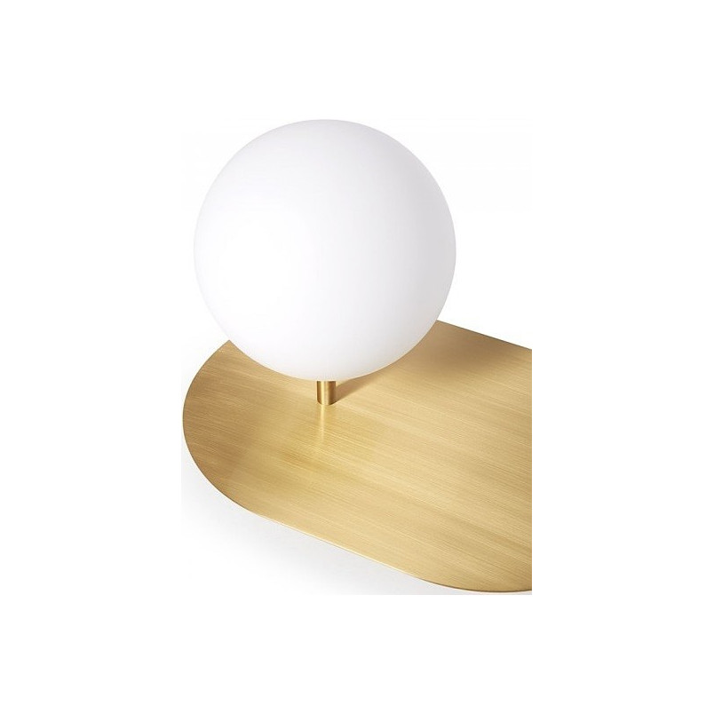 Lampa stołowa szklana Ummo Hanea ST - Biało-złota | Kup online