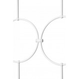 Lampa wisząca 3 szklane kule designerskie Isuulla 90cm biała Ummo