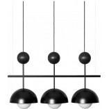 Lampa Wisząca Kello 3x12W Czarna - Ummo | Design i Jakość