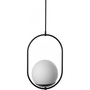 Lampa wisząca szklane kule Koban B 20cm biało-czarna Ummo