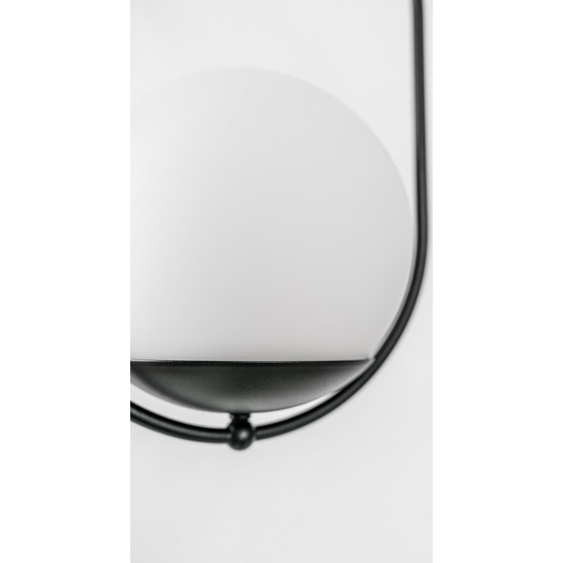 Lampa wisząca szklane kule Koban B 20cm biało-czarna Ummo