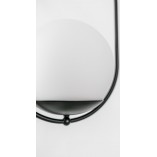 Lampa wisząca szklane kule Koban B 20cm biało-czarna Ummo
