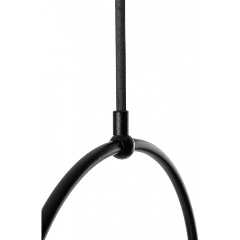 Lampa wisząca szklane kule Koban B 20cm biało-czarna Ummo