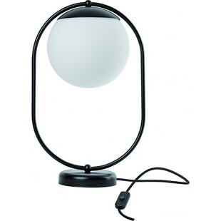 Lampa szklana Koban biało-czarna Ummo - Eleganckie oświetlenie