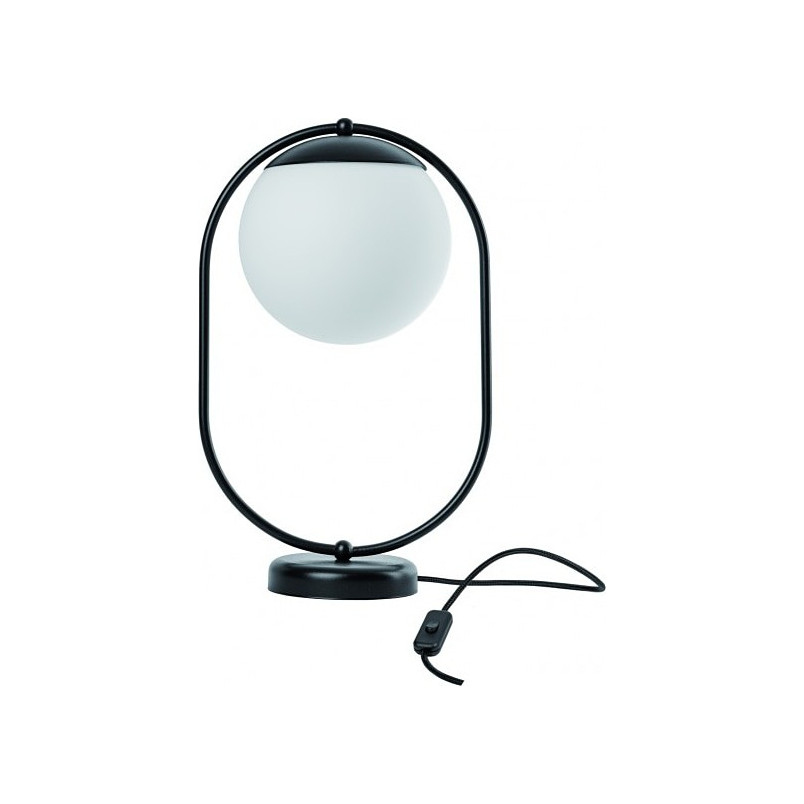 Lampa szklana Koban biało-czarna Ummo - Eleganckie oświetlenie