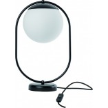 Lampa szklana Koban biało-czarna Ummo - Eleganckie oświetlenie