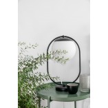 Lampa szklana Koban biało-czarna Ummo - Eleganckie oświetlenie