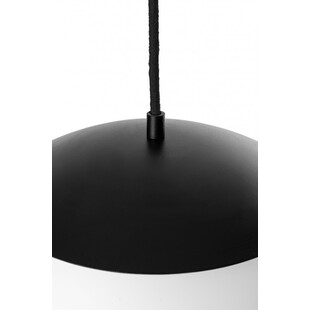 Lampa wisząca Kuul - szklana kula, biało-czarna | Ummo