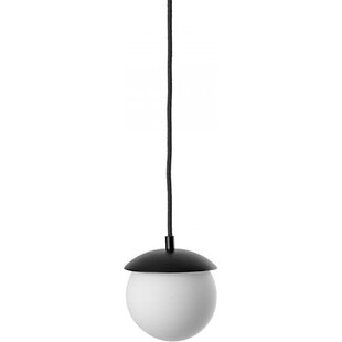 Lampa wisząca szklana kula Kuul F 15cm biało-czarna Ummo