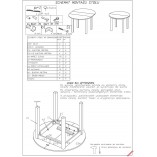 Stół okrągły rozkładany Ringo 102cm dąb craft Halmar
