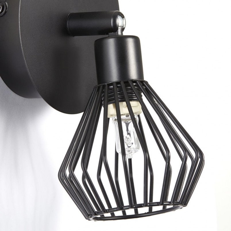 Kinkiet Loft Dalma Czarny | Lampa Brilliant - Kup Teraz!