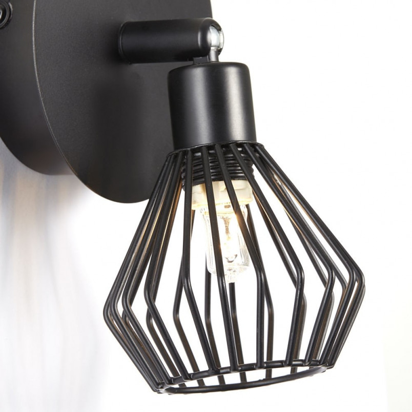 Kinkiet Loft Dalma Czarny | Lampa Brilliant - Kup Teraz!