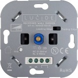 Ściemniacz ścienny podtynkowy NL LED 7,6x7,6cm czarny Lucide
